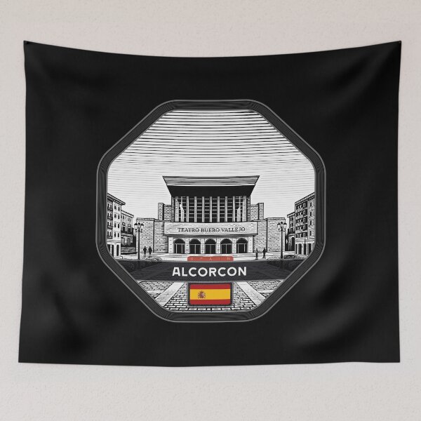 Item preview, Alcorcon Spain Linocut Style  designed and sold by Thistle-TShop.