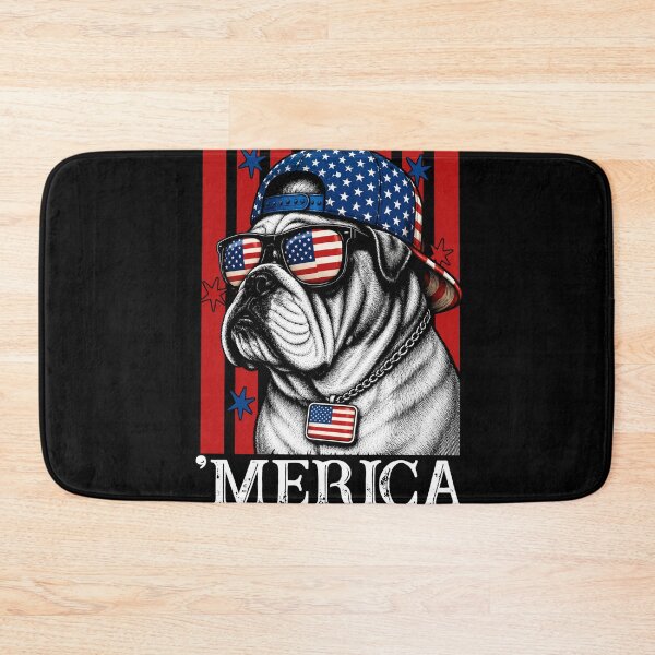 Item preview, Merica Bulldog Comfort Colors ,Funny Patriotic Dog ,American Flag Bulldog ,Retro 4th Of July Tee, 4th of July designed and sold by FreshHub9.