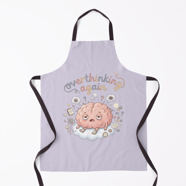 Item preview, Overthinking Again Cute Brain designed and sold by VibeShift Studio.
