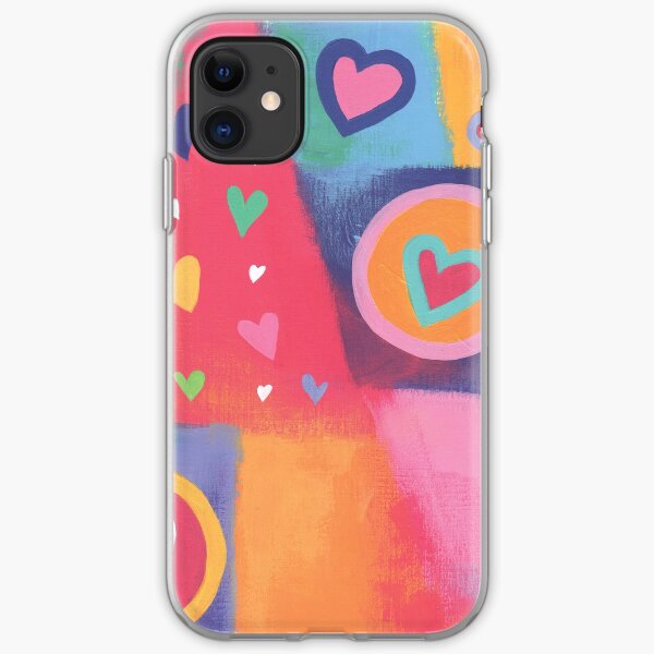Hearts Patchwork iPhone Soft Case