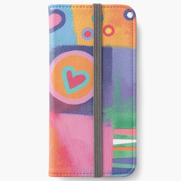 Hearts Patchwork iPhone Wallet