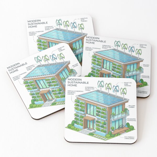 Item preview, Solarpunk Hydroponic Haven Sustainable Architecture Art designed and sold by PictoVibe.