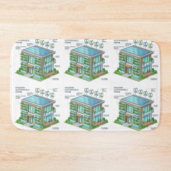 Item preview, Solarpunk Hydroponic Haven Sustainable Architecture Art designed and sold by PictoVibe.