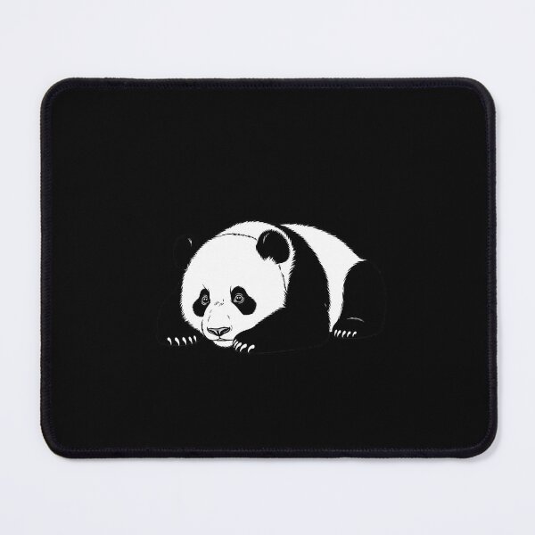 Item preview, Lazy Panda Sploot Cute Black and White Illustration designed and sold by Osmose-Studio ⭐⭐⭐⭐⭐.