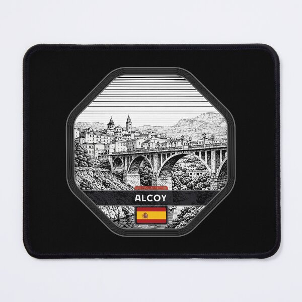 Item preview, Alcoy Spain Linocut Style designed and sold by Thistle-TShop.
