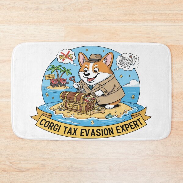 Item preview, Corgi Tax Evasion Expert designed and sold by ClaussShop.