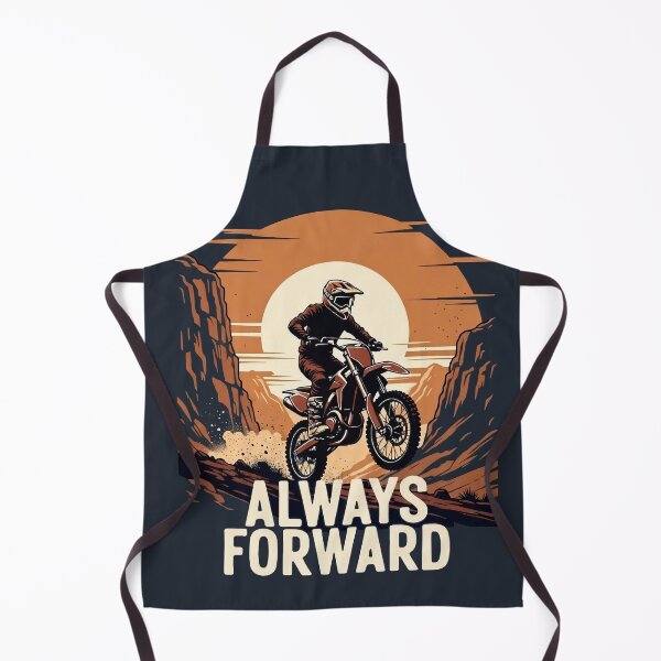 Item preview, Retro Motocross Rider Canyon Sunset Always Forward Art designed and sold by IvoryArtDesign.