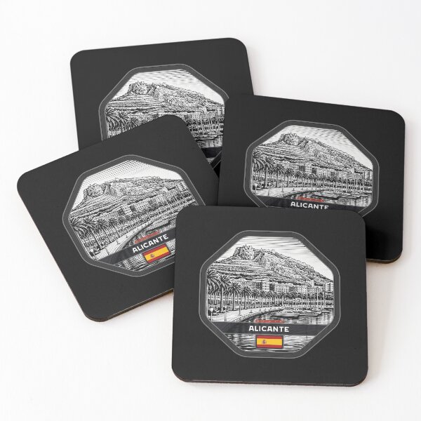 Item preview, Alicante Spain Linocut Style  designed and sold by Thistle-TShop.