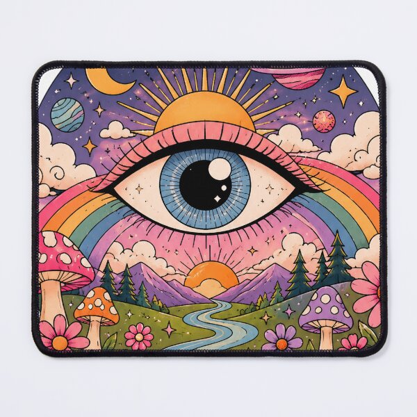 Item preview, Psychedelic Retro Trust The Universe Art designed and sold by aashcreat.