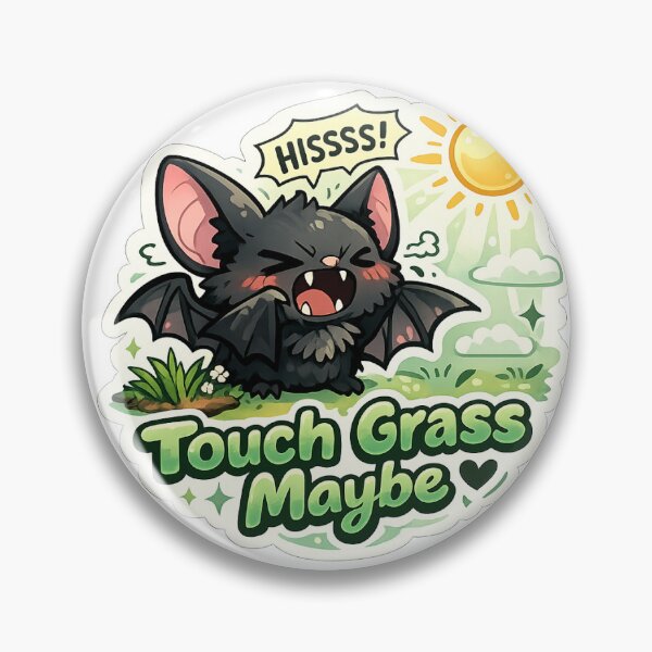 Item preview, Funny Bat Sticker Kawaii Introvert Meme Aesthetic for Gamers & Online Humor designed and sold by CutePrintCorner.