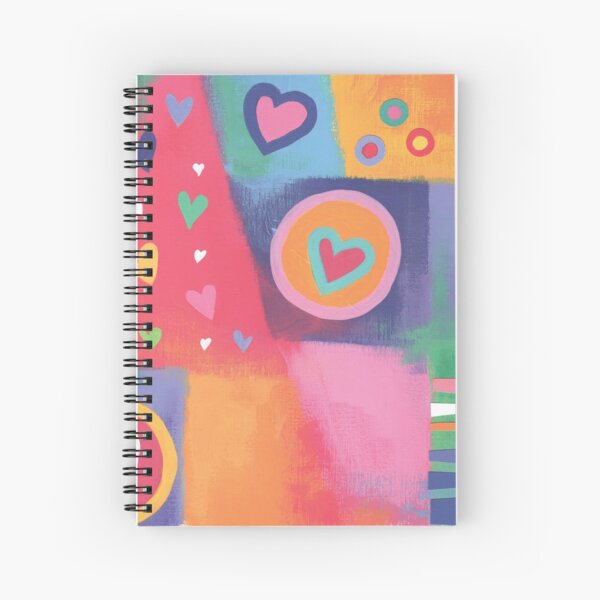 Hearts Patchwork Spiral Notebook