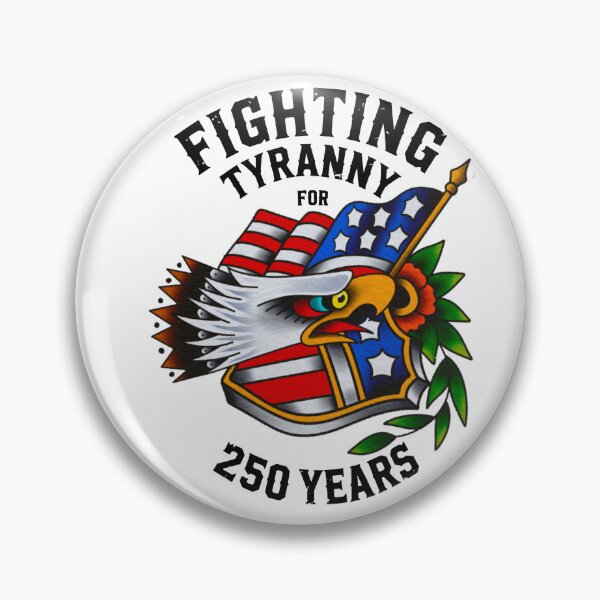 Item preview, 250 Years Democracy July 4th  250 USA Eagle Liberty Traditional Tattoo Don’t Tread On Me Design designed and sold by BlueLineLAX.
