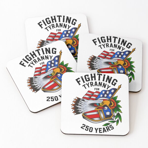Item preview, 250 Years Democracy July 4th  250 USA Eagle Liberty Traditional Tattoo Don’t Tread On Me Design designed and sold by BlueLineLAX.