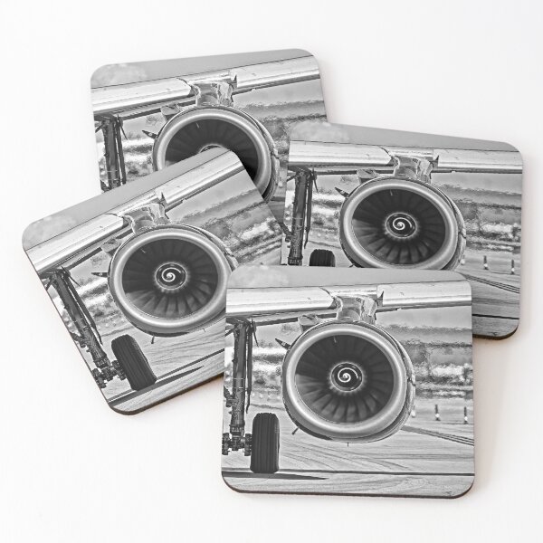 Item preview, Monochrome airliner engine designed and sold by HMBPHOTO.