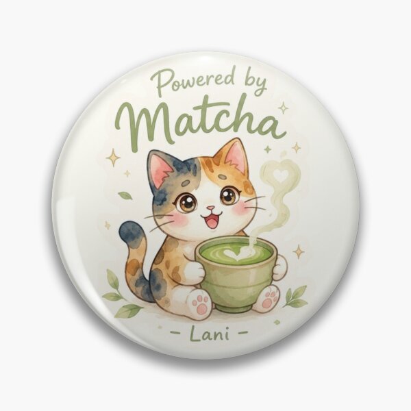 Item preview, Lani Powered by Matcha Sticker ｜Powered by Aloha Collection  designed and sold by LaniDigitalNook.