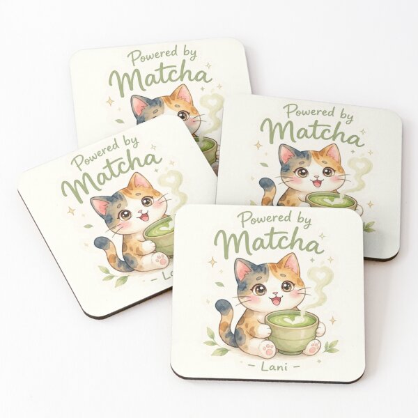 Item preview, Lani Powered by Matcha Sticker ｜Powered by Aloha Collection  designed and sold by LaniDigitalNook.
