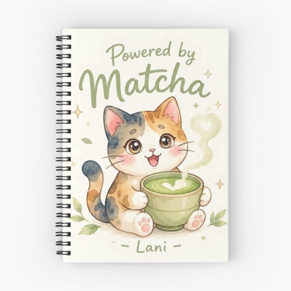Item preview, Lani Powered by Matcha Sticker ｜Powered by Aloha Collection  designed and sold by LaniDigitalNook.