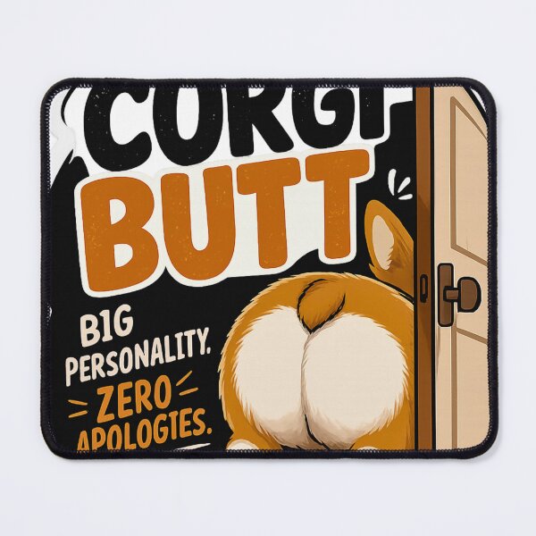 Item preview, Corgi Butt Big Personality Sticker - Zero Apologies, Funny Corgi Humor, Bold Dog Lover Gift, Pembroke Welsh Corgi Art, Wave Time designed and sold by Wave time.