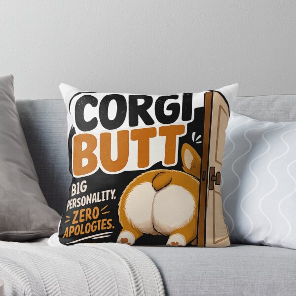 Item preview, Corgi Butt Big Personality Sticker - Zero Apologies, Funny Corgi Humor, Bold Dog Lover Gift, Pembroke Welsh Corgi Art, Wave Time designed and sold by Wave time.