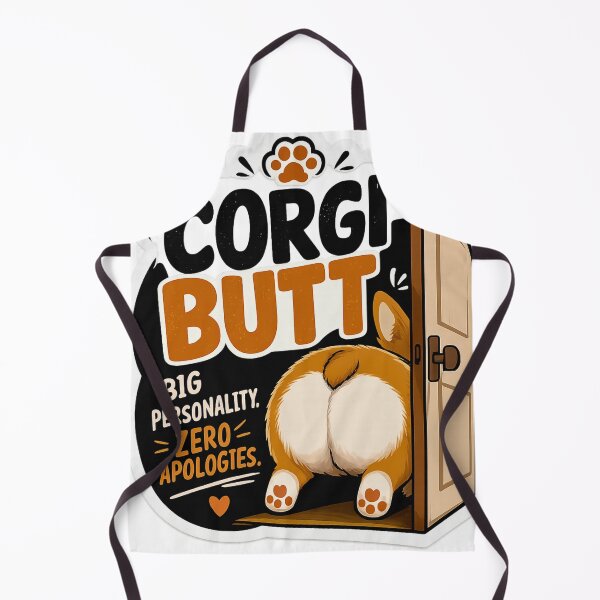 Item preview, Corgi Butt Big Personality Sticker - Zero Apologies, Funny Corgi Humor, Bold Dog Lover Gift, Pembroke Welsh Corgi Art, Wave Time designed and sold by Wave time.