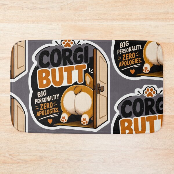 Item preview, Corgi Butt Big Personality Sticker - Zero Apologies, Funny Corgi Humor, Bold Dog Lover Gift, Pembroke Welsh Corgi Art, Wave Time designed and sold by Wave time.