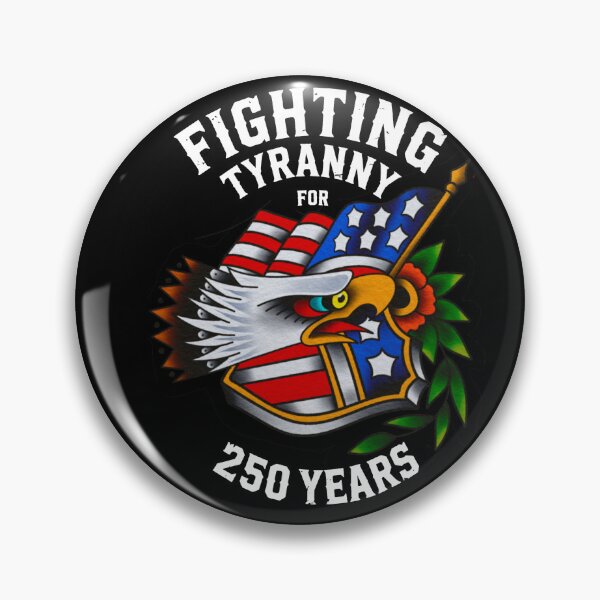 Item preview, 250 Years Democracy July 4th  250 USA Eagle Liberty Traditional Tattoo Don’t Tread On Me Design designed and sold by BlueLineLAX.