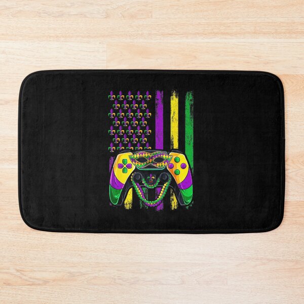 Item preview, Mardi Gras Gamer Controller Neon Bead Party Retro Arcade Style designed and sold by FGTV2021.