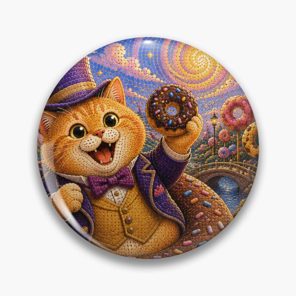 Item preview, Cute Chonky Ginger Cat's Donut Daydream designed and sold by Mindworx21.