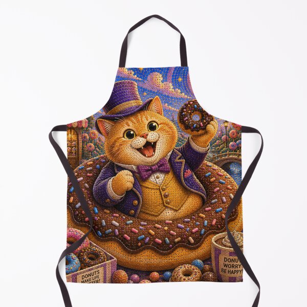 Item preview, Cute Chonky Ginger Cat's Donut Daydream designed and sold by Mindworx21.
