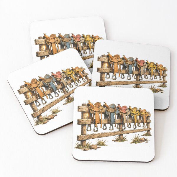 Item preview, Saddle Up Western Fence Saddle Lineup designed and sold by Jackal's Box of Chaos.