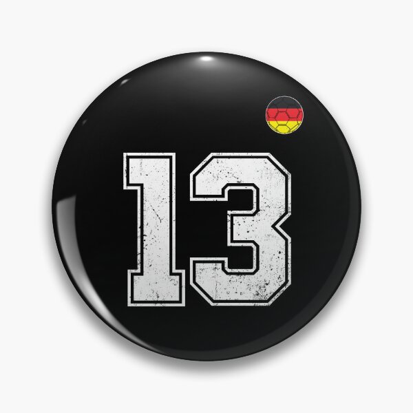 Artikelvorschau, Fußballspieler Nummer 13, deutsche Flagge entworfen und verkauft von RoyesButler.