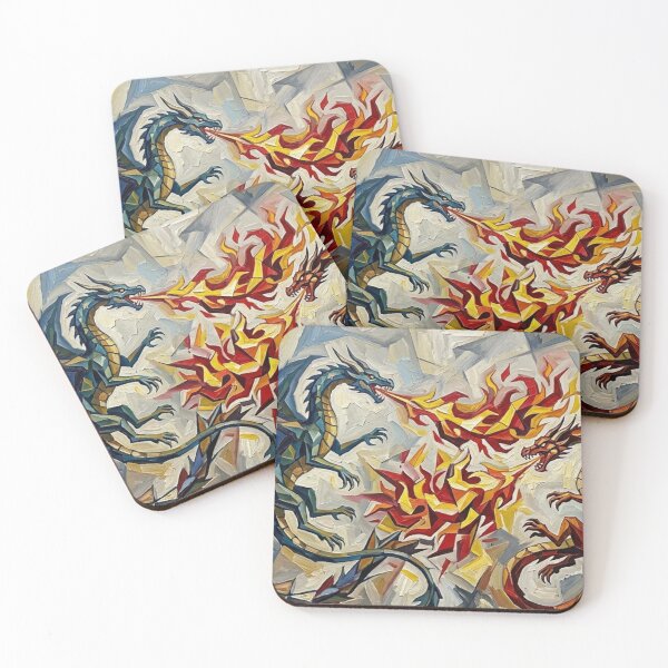 Item preview,  Dragons breathing fire designed and sold by YOU SHOP NOW.