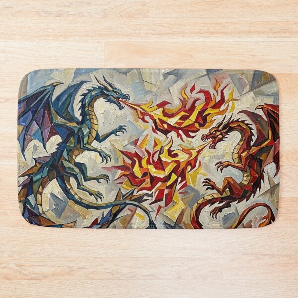 Item preview,  Dragons breathing fire designed and sold by YOU SHOP NOW.