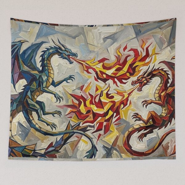 Item preview,  Dragons breathing fire designed and sold by YOU SHOP NOW.