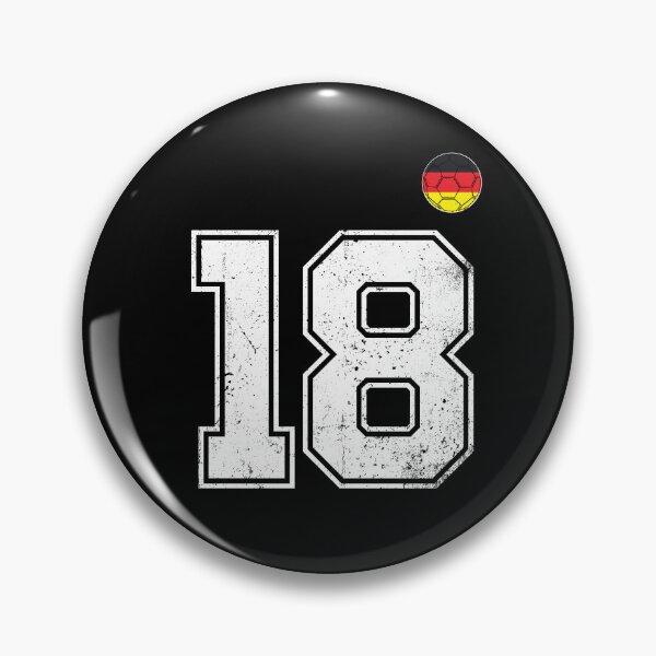 Item preview, Soccer player number 18 Germany Flag designed and sold by RoyesButler.