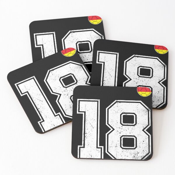 Item preview, Soccer player number 18 Germany Flag designed and sold by RoyesButler.