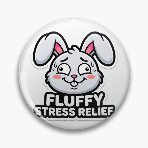 Item preview, Fluffy Stress Relief Bunny designed and sold by luiz1213.