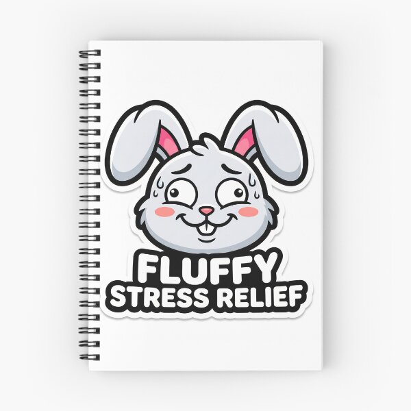 Item preview, Fluffy Stress Relief Bunny designed and sold by luiz1213.