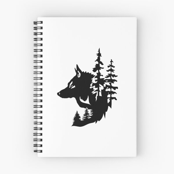 Item preview, Wolf Head and Forest designed and sold by MagnoliaLake.