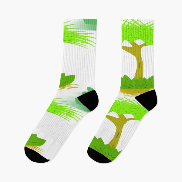 Item preview, Seamless Tropical Tree Pattern with Green Leaves and Nature Inspired Background Illustration designed and sold by EiArtist.