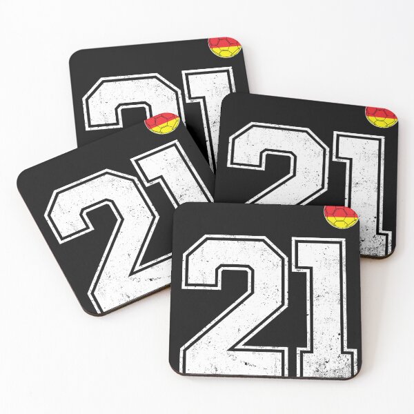 Item preview, Soccer player number 21 Germany Flag designed and sold by RoyesButler.