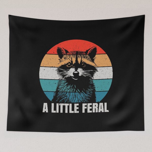 Item preview, A Little Feral - Raccoon Lover Funny Gift designed and sold by arzameldiza.