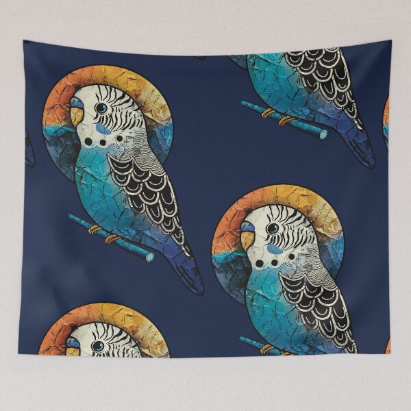 Item preview, Wild Blue Budgerigar designed and sold by Karin Taylor.