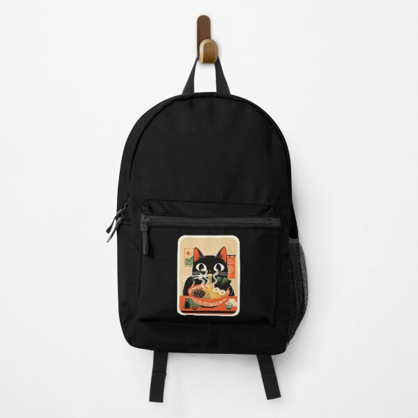 Item preview, Black Cat Enjoying Ramen Cozy Japanese Food Illustration designed and sold by JordynLadukeg65.