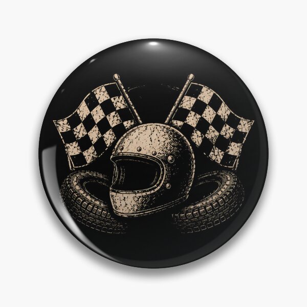Item preview, Vintage Racing Helmet Graphic | Checkered Flags Motorsport Fans Racing Drivers Track Days Motor Racing  designed and sold by Jt41.