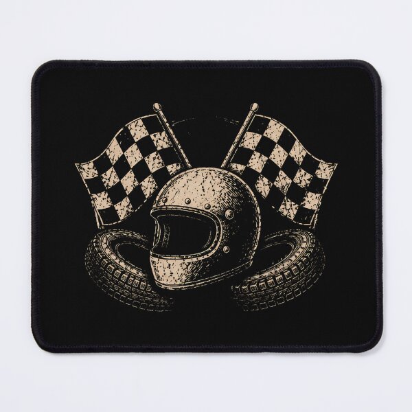 Item preview, Vintage Racing Helmet Graphic | Checkered Flags Motorsport Fans Racing Drivers Track Days Motor Racing  designed and sold by Jt41.