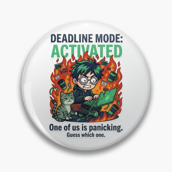Item preview, Deadline Mode Activated designed and sold by IntrovertEngineer11.