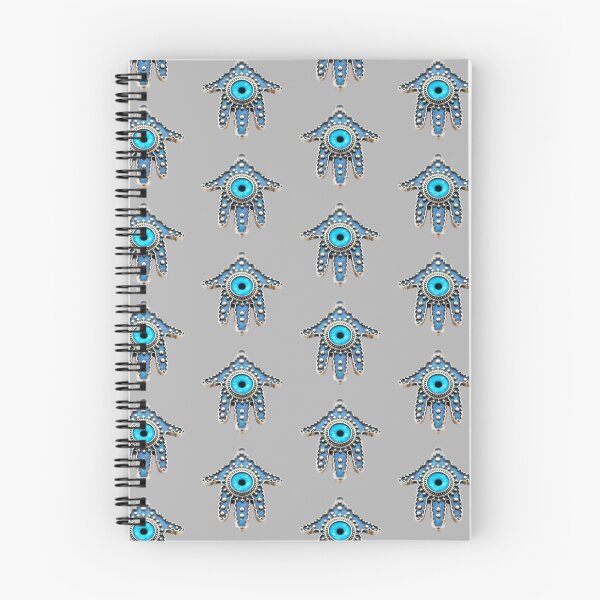 Item preview, Platinum Blue Evil Eye Hamsa Celestial Protection Art designed and sold by ZenWealthDesign.