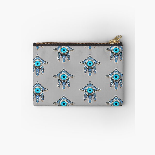 Item preview, Platinum Blue Evil Eye Hamsa Celestial Protection Art designed and sold by ZenWealthDesign.