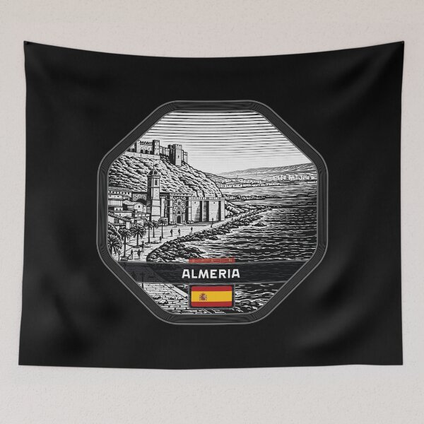 Item preview, Almeria Spain Linocut Style  designed and sold by Thistle-TShop.